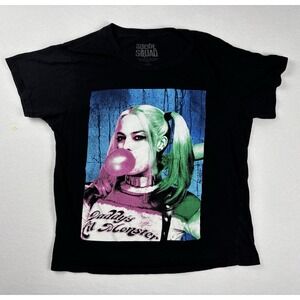 Suicide Squad Harley Quinn T Shirt Women's Small Daddy's Lil Monster Graphic Tee